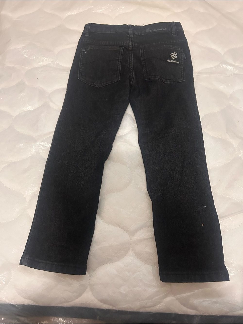 Rocawear Black Back-Pocket Denim Pants
